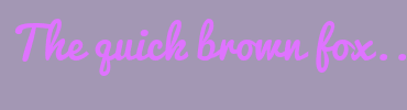 Image with Font Color DF73FF and Background Color A397B4